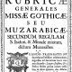 Rúbricas Generales de la Missa Góthica-Muzárabe y el Omnium Offerentium / ed. Fr. J. Hernández de Viera. — Salamanca, 1772.